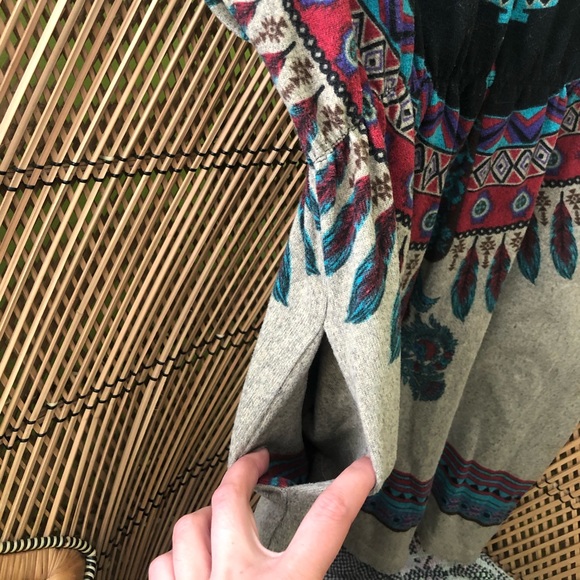 🌹2/30 Aztec print dress with POCKETS - Picture 2 of 5